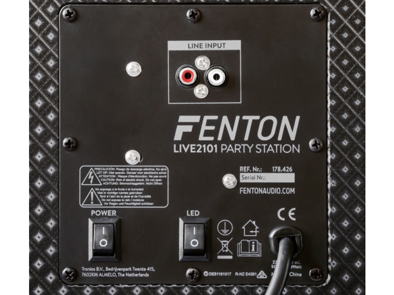 Fenton LIVE2101 Partystation Doble 10" 800W